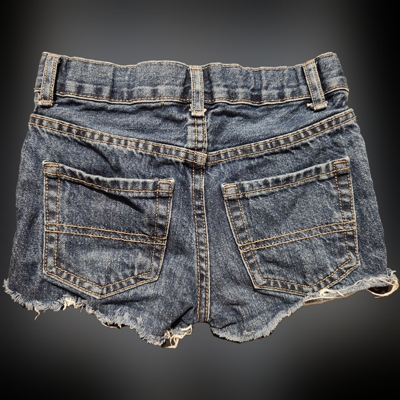 2 Pair Girls Size 6 Distressed Denim Shorts - Picture 9 of 9
